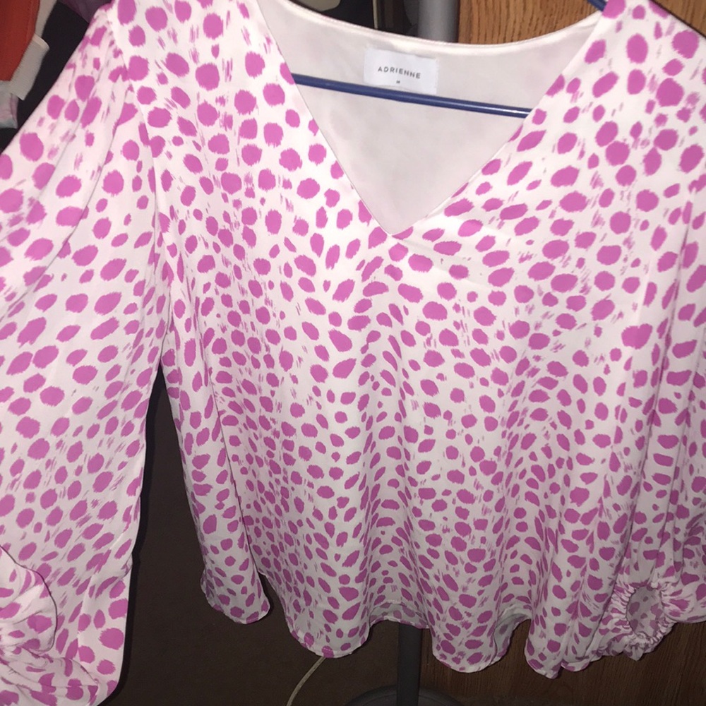 ADRIENNE TOP WITH BUBBLE SLEEVES